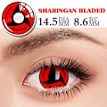 Pikkukuva 4 / 4: Tib 1 Pari Sharingan Kosketuslinssit Silmille Cosplay-Linssit Anime-Linssit Uchiha Sasuke Kakashi Linssit Anime-Tarvikkeet (FMY) Red Sasuke Uchiha