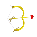 Miniatyrbild 1 av 5: Cupid's båge och pil Kostymfest rollspel Cupid's båge och pil  [DmS] Yellow