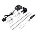 Miniatyrbilde 2 av 5: Automatisk rotisserisett i rustfritt stål Bbq rotisserisett Grill rotisserisett for grilling av pølser kyllingbiff UK Plug