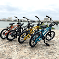 Pikkukuva 2 / 5: Mini-sormipyörä lelut seos Miniatyyri Mtb Pyörä Malli Diy Luova Simulaatio Vuoristo Pyöräily Lapset Koulutuslahjat [DmS] Blue