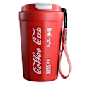 Miniatyrbild 1 av 4: 390 ml Coca-Cola Kaffeekopp Dubbelväggig Läcksäker Termoskopp Mugg Present Till Vän Red