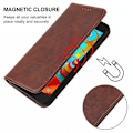 Miniatyrbilde 5 av 5: Lærtelefonveske med magnetisk lukking for Samsung Galaxy A2 Core, A260