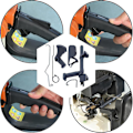 Miniatyrbillede 3 af 5: Gasspjæld Trigger Dele Sæt Til Stihl Ms170 Ms180 017 018 Motorsav, Gasspjæld Trigger + Choke Stang + Switch Aksel + Gasspjæld Stang + Trigger Interlock Tilbehør