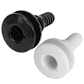 Miniatyrbillede 3 af 5: Båds Vandafløb Scupper ABS 3/4in Hvid Gennem Skrog Slangekobling Afløb Udløb Udskiftning White