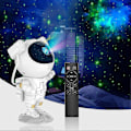 Miniatyrbillede 1 af 5: Astronaut Galaxy Projektor Stjernehimmel Natlys, Astronaut Stjerneprojektor Med Nebula, Timer Og Fjernbetjening, Stjernelampe Til Soveværelse Og Loft