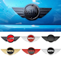 Miniatyrbilde 4 av 5: Metallbil Front Hood Cover Sticker Bakre Hale Emblem Dekal Tilbehør For Mini Logo Cooper S Countryman Clubman Jcw R50 R52 R56 Johx [DM] H