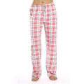 Pikkukuva 1 / 4: Naisten pyjama housut taskuilla, naisten pehmeät flanelliruudullinen pyjama housut pink XL
