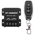 Miniatyrbilde 1 av 5: 12v Rf Led Dimmer Trådløs Lysstyrke 3 Nøkler Fjernkontroll Dc 12v- 24v 30a 360w 720w For 5050 3
