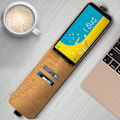 Miniatyrbillede 3 af 5: Lodret flip cover, syntetisk læder etui til Galaxy J6 - Sort