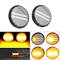 Miniatyrbild 2 av 2: Dynamiskt blinkande LED-sidorepeaterlampa för Mazda MX5 MX-5 MK1 MK2 MK3 1989 1999 2000-2015 - dynamisk kristall Crystal Dynamic