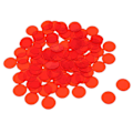 Pikkukuva 1 / 5: 100 kpl 19 mm Bingo-siruja Läpinäkyvä Väri Laskeminen Matemaattinen Peli Laskijat Merkit Kaesi  [DmS] Red 100pcs