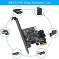 Miniatyrbilde 4 av 5: PCI-e 1x til USB 3.2 Gen1 5 Gbps 20-pins frontpanel-hode (til Type-C frontpanel-hode) Frontpanel
