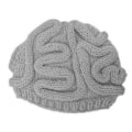 Miniatyrbillede 1 af 5: Spoof Horror Hjerne Hue Halloween Beanie Strikket Elastisk Tyk Voksen Barn Skullies Hold Varmen Udendørs Børne Bonnet Vinter Hovedbeklædning Grey