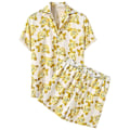 Pikkukuva 2 / 3: Miesten Havaiji Boho Kesäasu Lyhythihainen Paita ja Shortsit Setti Loma RantaBY Yellow M
