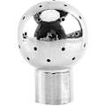 Miniatyrbillede 1 af 5: Sanitært rustfrit stål 304 tank sprøjte rengøringskugle fast/roterende 360 CIP rengøring 1/2\" BSP gevind hun-tilslutning med rengøringsdiameter 1m-6m(f