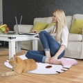 Miniatyrbilde 3 av 5: Teppet med tegneseriemotiv, søtt Kawaii rund teppe til soverom, supermykt Hello Kitty-teppe for jenter (FMY)