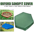 Miniatyrbild 4 av 5: Sandlådeskydd, Sexkantigt Sandlådeskydd med Dragsko Vattentätt Sandlådepoolskydd Oxford Skyddande Skydd för Sandlåda Tak Sandleksaker Skydd 230*200cm