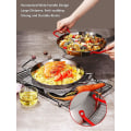 Miniatyrbild 5 av 5: Rostfritt Stål Paella Pan Icke-klibbig Stekpanna Paella Stekpanna Hemlagad Matlagning Paella 28cm