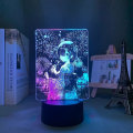 Miniatyrbillede 2 af 5: Anime 3D Lampe Rem og Ram fra Re Zero Starting Life in Another World Natlampe til Soveværelsesindretning Fødselsdagsgave LED Natlys (Farve: A)BY D