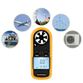 Miniatyrbillede 5 af 5: GM816 Håndholdt Digital Anemometer Termometer LCD Display Vindhastighed Temperaturmåler 3V
