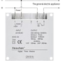 Miniatyrbilde 4 av 5: CN101A 24V Digital LCD Tidtaker Relébryter - Strøm Ukentlig Programmerbar Tidtaker
