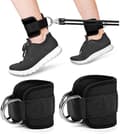 Ankle Straps for Cable Training Black