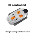 Miniatyrbillede 1 af 4: For Logo Tekniske Dele Motor Multi Power Funktioner Værktøj Servo Tog Model Sæt Byggeklodser Høj Kvalitet  [DmS] IR Controlled