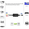 Miniatyrbild 5 av 5: RCA till HDMI-konverterare, komposit till HDMI-adapter med stöd för 1080p PAL/NTSC-CYHY