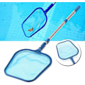 Miniatyrbillede 3 af 5: Pool Skimmer Net med 17-41 tommer Teleskopstang Blad Skimmer Mesh Rake Net til Spa Dam