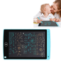 Miniatyrbilde 4 av 5: 8,5-tommers LCD-tavle for barn, monokromatisk skjerm, avrundede hjørner, lyseblå LCD-doodle-tavle, skrivebrett for hjemmet