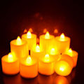 Pikkukuva 5 / 5: Renikh LED-liekkivalo, paristokäyttöinen, juhla- ja hääkoriste, välkkyvä tealight Blue