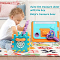 Miniatyrbilde 3 av 5: Baby Leketoy 6-18 Måneder, Aktivitets Terninger, 6 i 1 Multifunksjonelt Lekesenter Med Musikk.