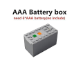 Miniatyrbillede 1 af 3: For Logo Tekniske Dele Motor Multi Power Funktioner Værktøj Servo Tog Model Sæt Byggeklodser Høj Kvalitet  [DmS] AAA-Battery-box