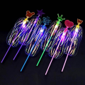 Miniatyrbilde 4 av 4: Variety Magic Flashing Twisted Bubble Wand Lysende Spin Regnbue Boble Ball Leke For [DmS] 20 PCS