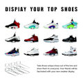 Miniatyrbillede 3 af 5: 6 Pak Flydende Sko Display, Hylder Væghængt Levitating Sko Display Stativ Til Sneaker Samling