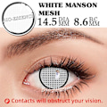 Miniatyrbillede 1 af 4: Tib 1 Par Deling Sharingan Kontaktlinser Til Øjne Cosplay Linser Anime Linse Uchiha Sasuke Kakashi Linser Anime Tilbehør (FMY) White manson mesh