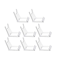 Miniatyrbillede 1 af 4: 8 stk. Multifunktionelle Displaystativer Plader Opbevaringsholdere Skåle Displaystativ Transparent 10.5X8CM