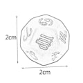 Pikkukuva 3 / 5: 3 kpl/setti Dichromatic D12 Polyhedral Astrology Noppaa