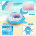 Miniatyrbild 4 av 5: Baby Pool Float med Tak UPF50+ Solskydd Uppblåsbar Baby Float Vattenleksaker Sommarleksaker Baby Simfloat För Pool Ålder 6-36 Månader,shznv