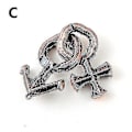 Miniatyrbilde 2 av 2: Jingdong Intelligent IQ Test Lås Hjerne Tester Legering Metall Puslespill Spill Barn Voksne Intelligente Leke For Barn Talent Utdanningsleke  [DmS] C