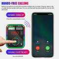 Miniatyrbillede 4 af 5: Bil Bluetooth 5.0 FM-sender Dobbelt USB Type-C Oplader MP3-afspiller LED-baggrundsbelysning PD Hurtigoplader Adapter Håndfri Bilsæt (FMY)