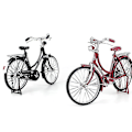Miniatyrbild 5 av 5: 1:10 Legering Klassisk Retro Cykelmodell Ornament [DmS] Red Man Style