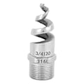 Miniatyrbillede 2 af 4: Spiraldyse i rustfrit stål G3/4 Anti-tilstopning Dn20