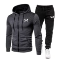 Miniatyrbillede 5 af 6: 2023 Fashion Tracksuit til mænd Hoodie Fitness Gym Tøj Mænd Løbesæt Sportswear Jogger Mænds Tracksuit Vinterdragt Sport blac an w XXL