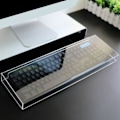Miniatyrbilde 5 av 5: Tastatur støvdeksel gjennomsiktig sterk akryl tastaturdeksel enkel å rengjøre skrivebords tastatur 375x15