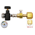 Miniatyrbillede 1 af 4: Adapterkit til genopfyldning til SodaStream Quick Connect W21.8 til CO2-tank [DM] A
