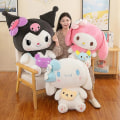 Miniatyrbild 2 av 5: Kawaii Sanrio Kuromi My Melody Cinnamoroll Plyschdockor 40/50cm Mjukt Stoppat Kudde Animefigur Seriefigur Rumdekor Barnleksaker Present [DB] Cinnamoroll 50cm