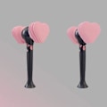 Miniatyrbild 5 av 5: Blackpink Ljusstav Hjärta/Hammarformad Kpop Led-lampa Stick Konsertlampa Hiphop Ljusstav Fluorescerande Stick För Blackpink Fans