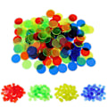 Pikkukuva 2 / 5: 100 kpl 19 mm Bingo-siruja Läpinäkyvä Väri Laskeminen Matemaattinen Peli Laskijat Merkit Kaesi  [DmS] Grass Green 100pcs