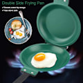 Miniatyrbillede 2 af 5: Dobbeltsidet stegepande Non-stick keramisk flip stegepande pandekagemaskine husholdning